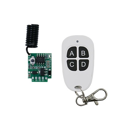 S301款3路遥控开关模块低功耗3V3.7V12V24V电池电源灯无线遥控器