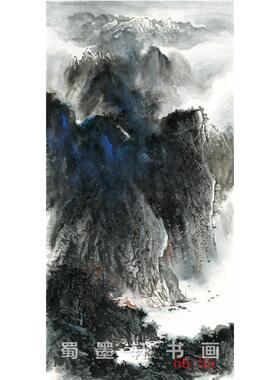 国画 字画 彩墨山水画六尺竖幅66-55装饰书画 真画芯