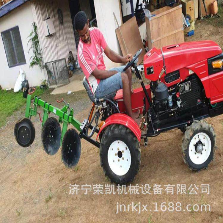 小型8马力手扶圆盘犁地机 座驾式旋耕机手扶拖拉机铁轮松土机