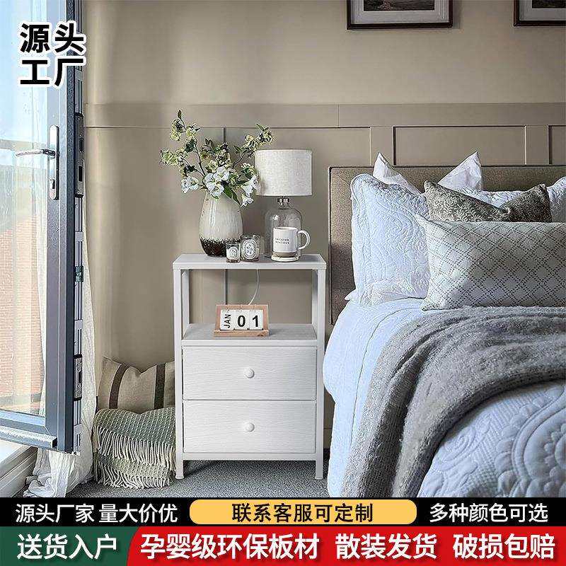亚马逊收纳柜铁方便搭配板式组装拆卸柜子客厅床边收纳架子柜