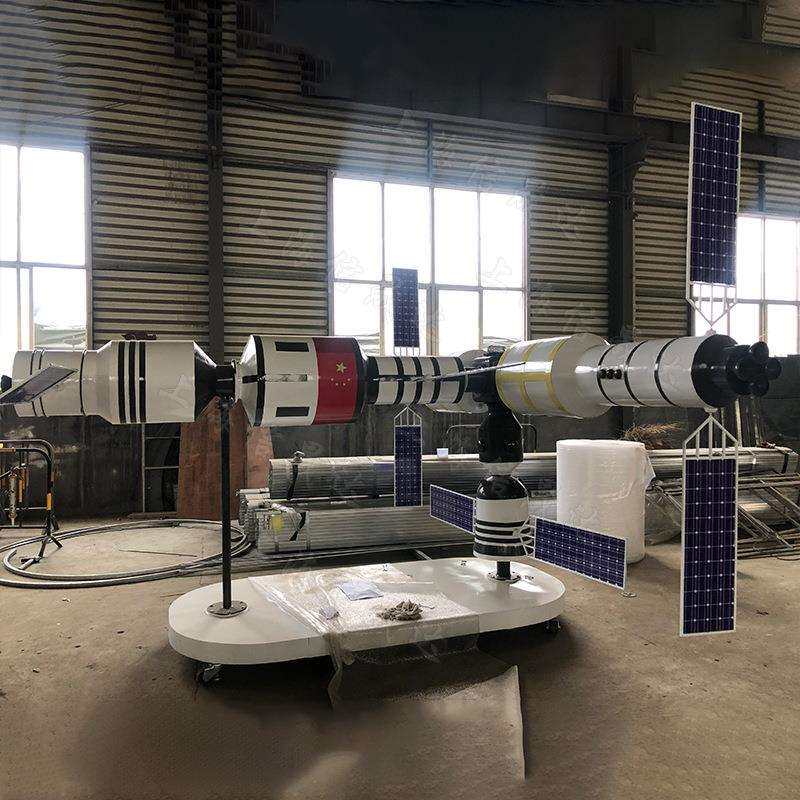 火星月球探测车创意橱窗装饰品摆件科普空间站神舟十三号空中吊饰