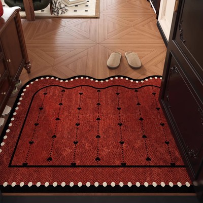 德国入户防滑门垫高级感红色