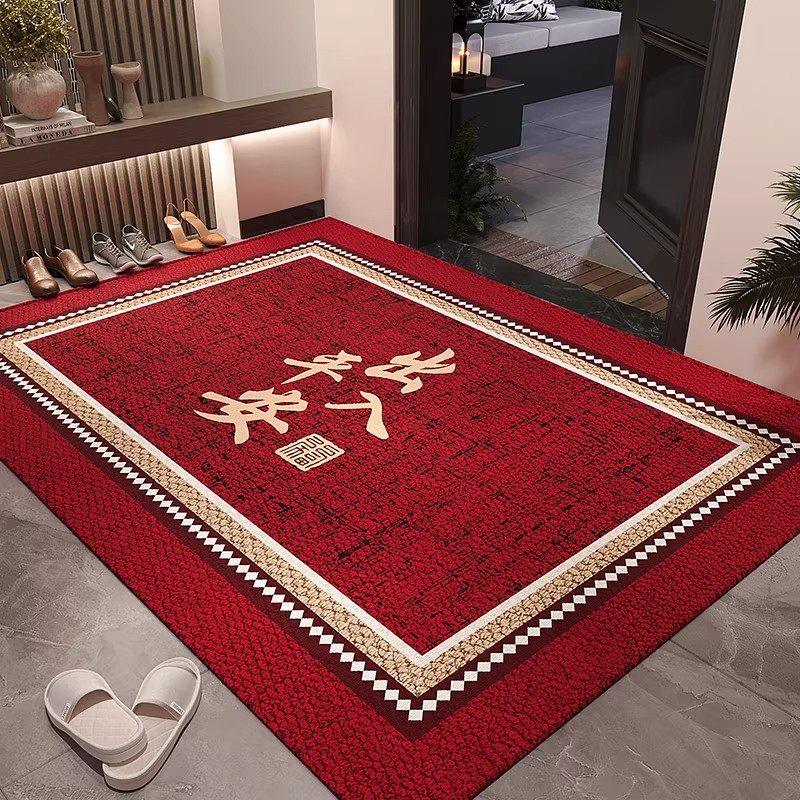 德国红色地垫入户门垫喜庆玄关门口进门脚垫耐脏除尘防滑室内地毯,居家布艺,入户地垫,淘宝优惠券,粉丝福利购,淘宝优惠卷