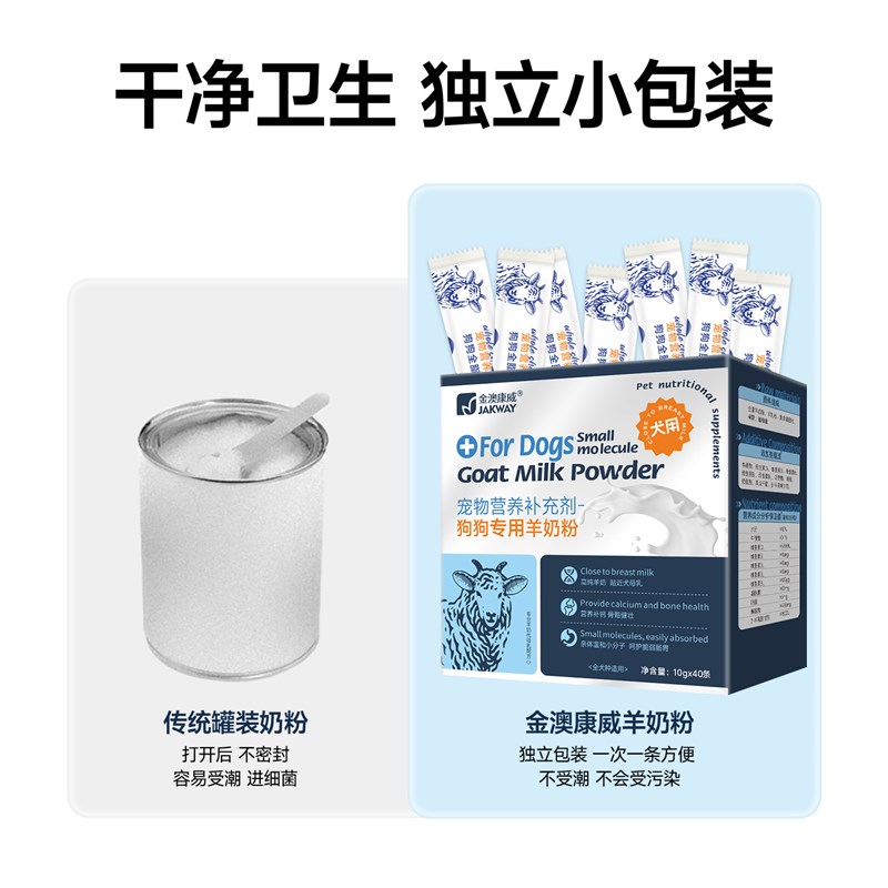 羊奶粉狗狗幼犬小狗成犬营养补充泰迪比熊小奶狗宠物奶粉犬用