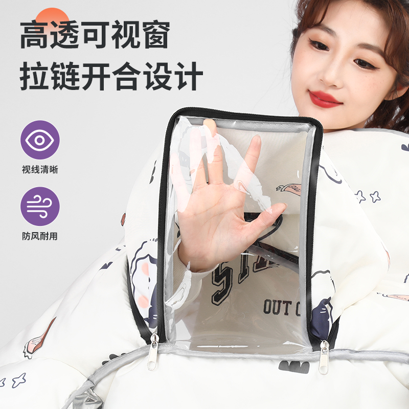 电动车挡风被四季通用夏季防晒防雨罩电瓶车儿童亲子款春秋新薄款