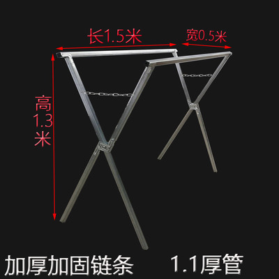 摆摊衣架 折叠便携地摊服装展示架子摆货架卖衣服神器室内晾衣架