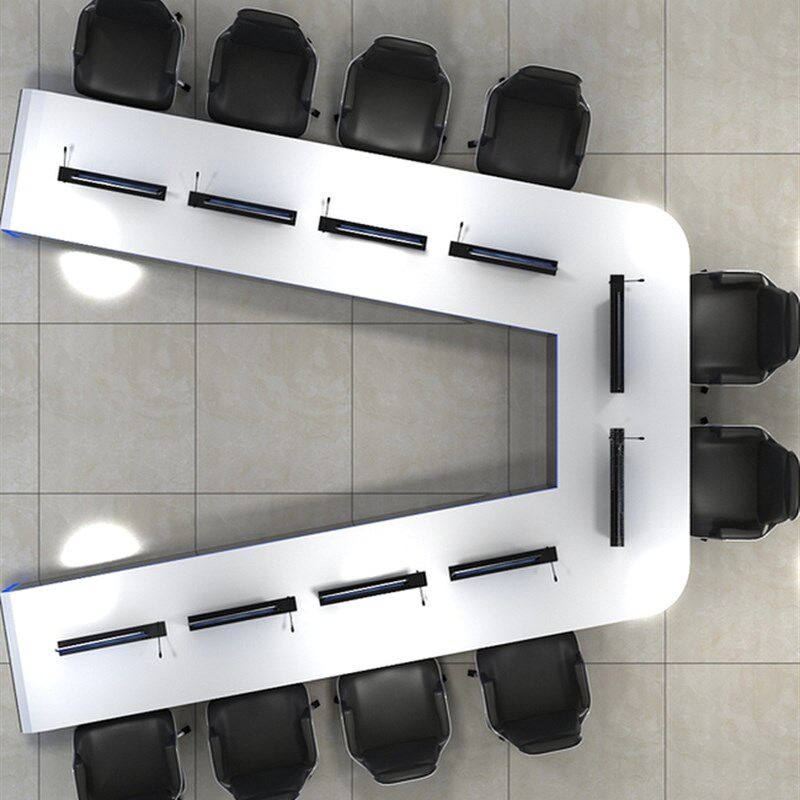 监控控制台操作台定制弧形烤漆科技感中控室监控台指挥中心调度台