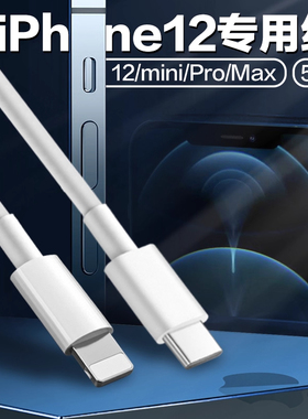 适用iphone12mini数据线20W快充12Pro充电线适用苹果PD快充线2米适用苹果12proMax数据线30w适用苹果12充电线