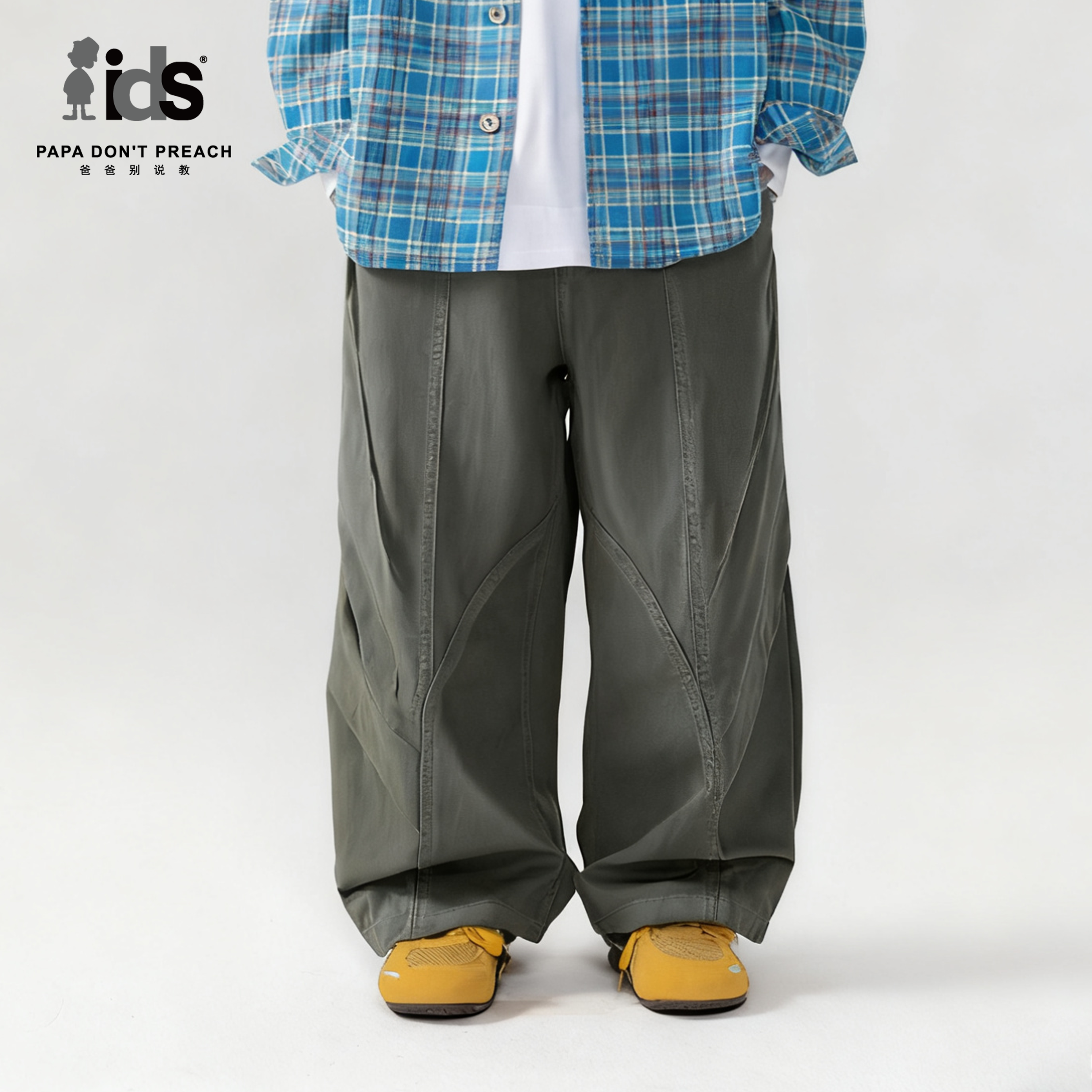 IDS童装梭织休闲阔腿长裤