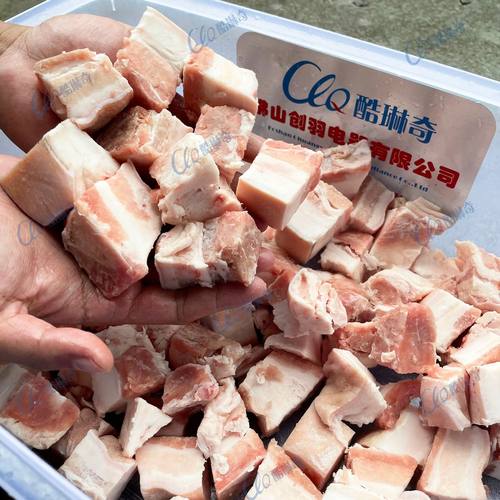 QK500羊蝎子砍骨机 冻鲜排骨切块机自动润滑注油系统切肉块机