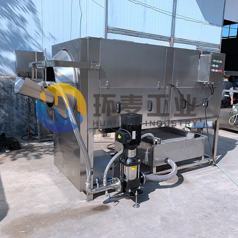 纯物理核桃仁去皮机 坚果核桃仁脱皮设备 山东环麦可试机