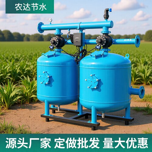 农业节水全自动灌溉石英砂过滤大棚果园离心过滤器网式砂石过滤器