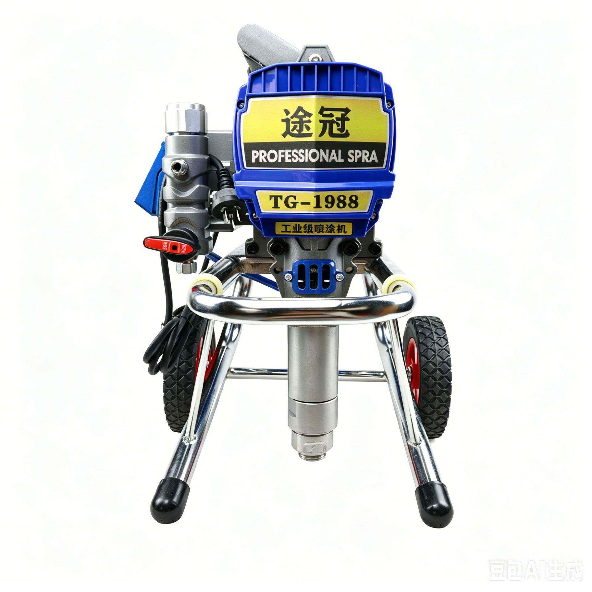 途冠1988推车款压无气油漆钢结构防水涂料乳胶漆环氧地坪喷漆机