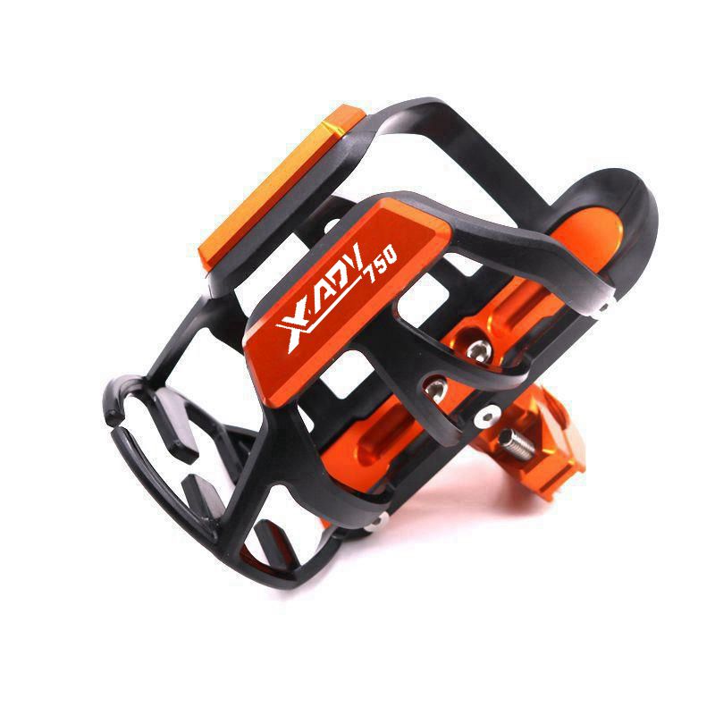 适用本田XADV750 摩托车改装铝合金水杯支架 保险杠水壶支架 配件