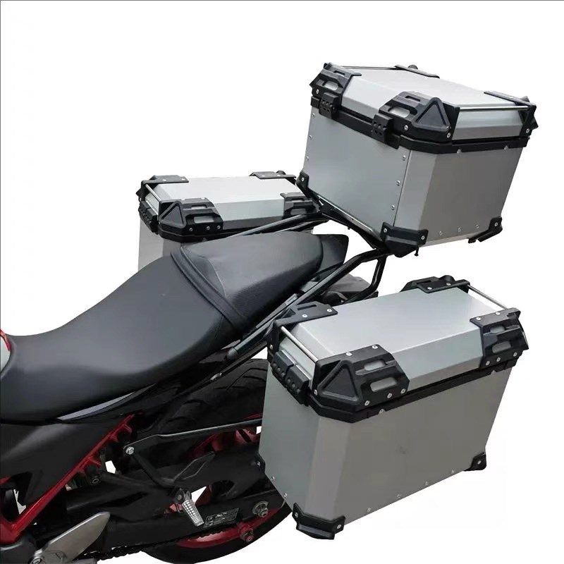 适用于铃木SV650铝合金三箱边箱尾箱架支架后货架载物架改装配件