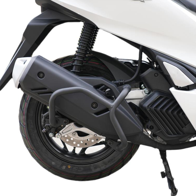 适用于本田PCX160排气管护杠摩托车改装消音器保险杠消声器防摔杠