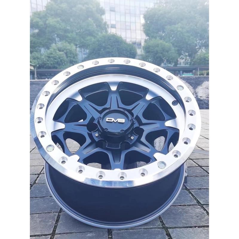 黑犀牛坦克300改装BJ40普拉多H9牧马人FJ防脱Y62越野负值轮毂17寸