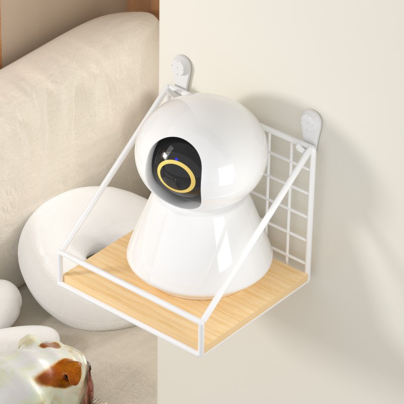 家用摄像头墙上置物架免打孔路由器顶盒托架放室内外监控器支架