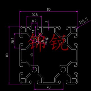 机架机罩专用 80工业铝合金型材 欧标8080铝型材 轻型流水线OB80