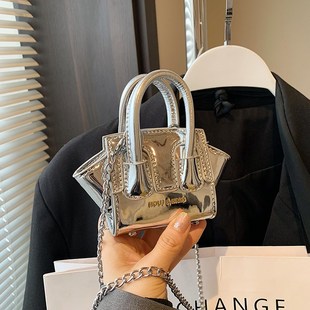 新款迷你挂饰配饰装饰儿童女童小孩翅膀笑脸口红链条小包包女包