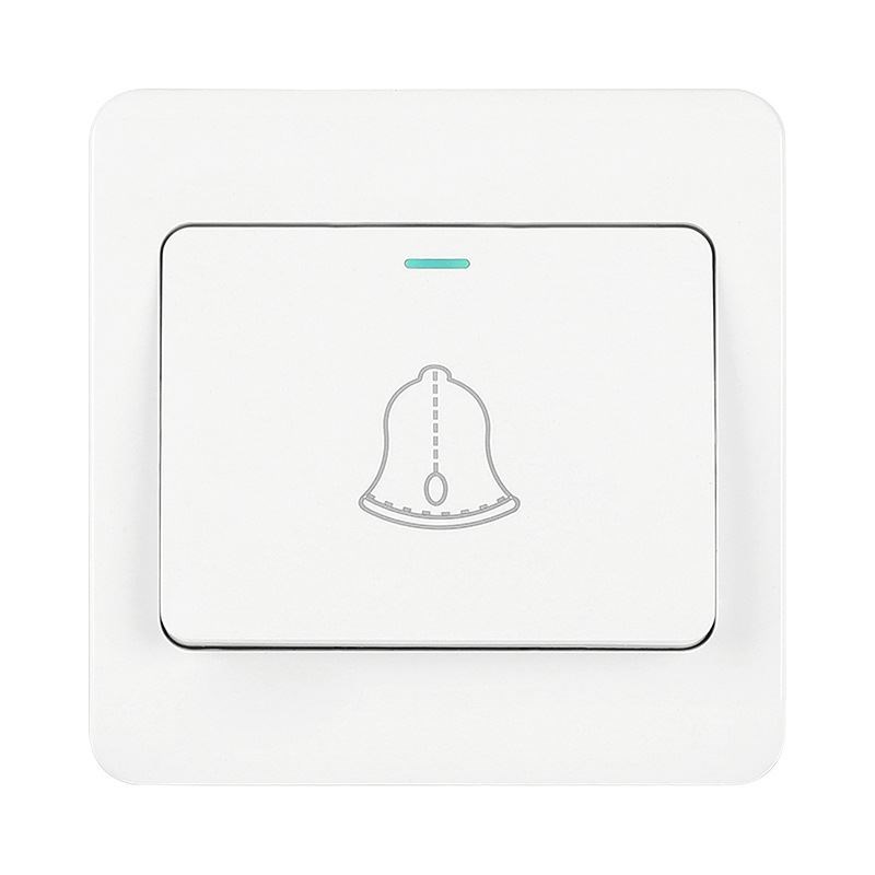 86型暗装门铃开关面板自动复位小型出门按钮小区开门按钮门铃开关