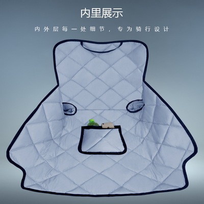 电动摩托车挡风被中厚秋冬防寒双面防水电瓶车遮阳防风罩四季通用