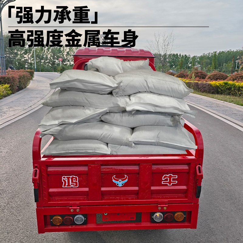 新款带棚半封闭电动三轮车篷车拉货载重王家用农用电瓶车厂家直销