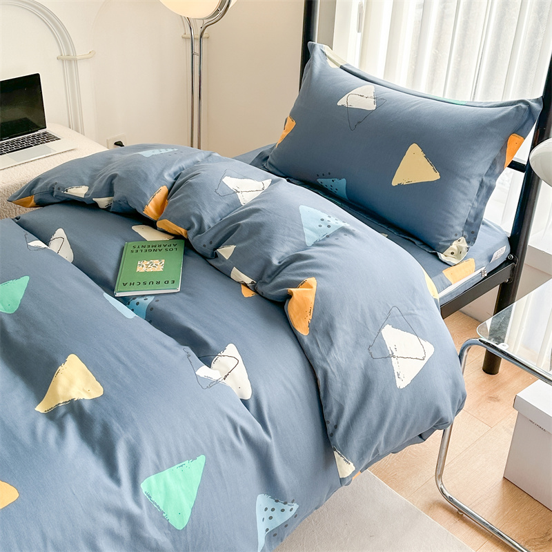 纯棉被套150X200cm学生宿舍单人全棉被罩180X220被子套200X230cm