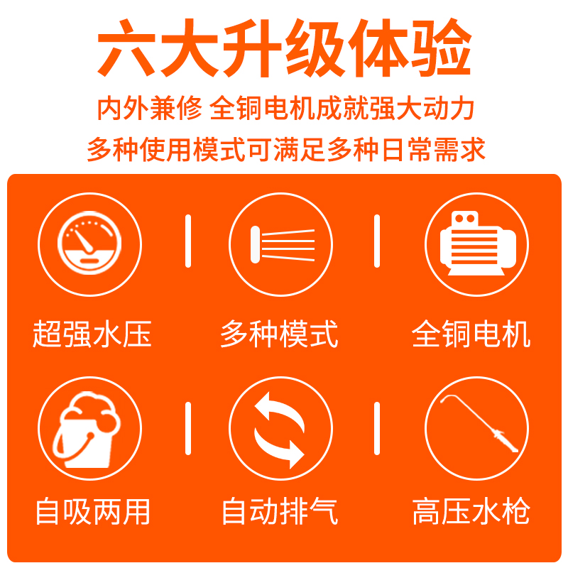 双泵空调清洗220v家用可携式收纳高压水枪内外机除尘设备清洁冲洗