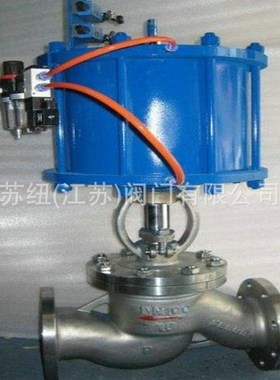 J641W-16P不锈钢气动截止阀_304316气动法兰截止阀