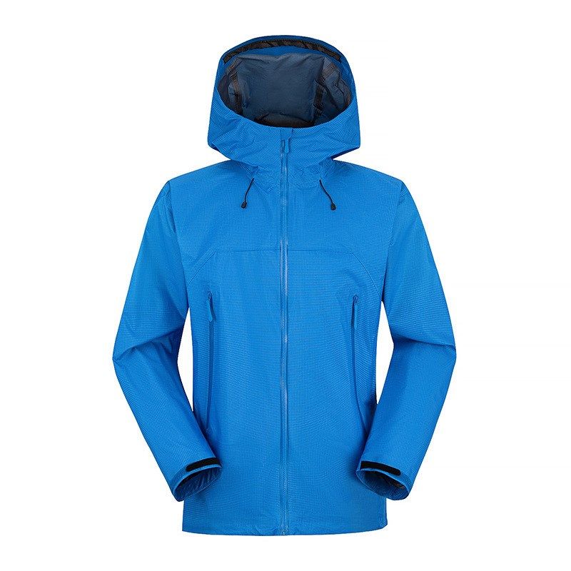 单层户外冲锋衣定制图案logo春季防水防风登山服露营徒步女款衣服