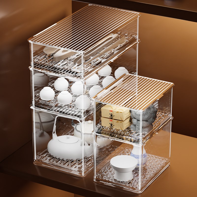 白酒杯防尘收纳盒沥水杯架玻璃杯子置物架桌面神器餐边柜杯架子