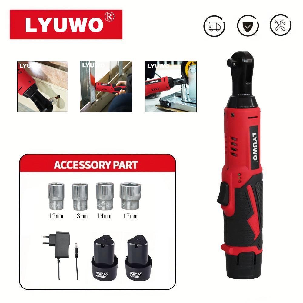 外贸热销2025新款棘轮扳手90度18v棘轮扳手使用1/8套筒欧/美规