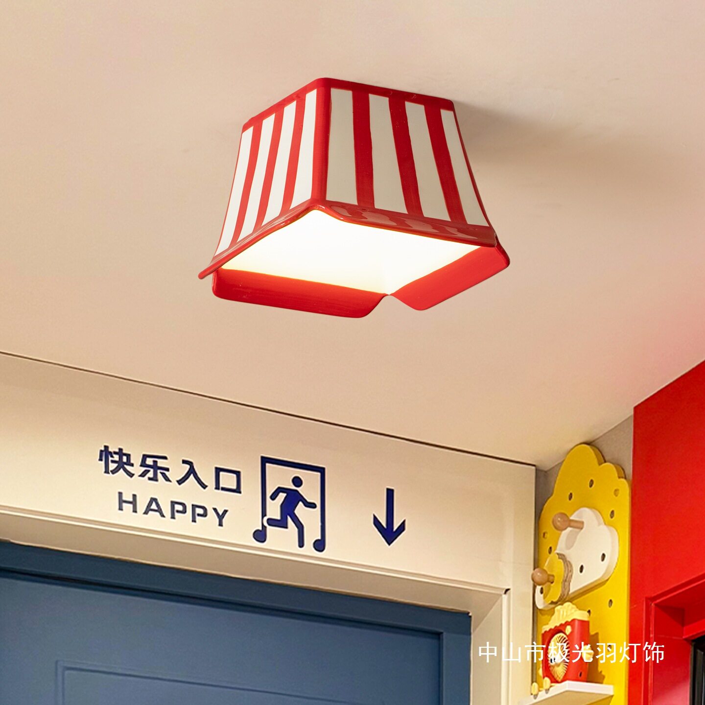 复古日式陶瓷吸顶灯玄关走廊
