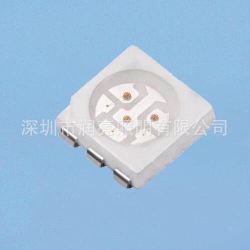 品质保证5050蓝光蓝色贴片led三色蓝灯六脚top高亮0.2W发光二极管