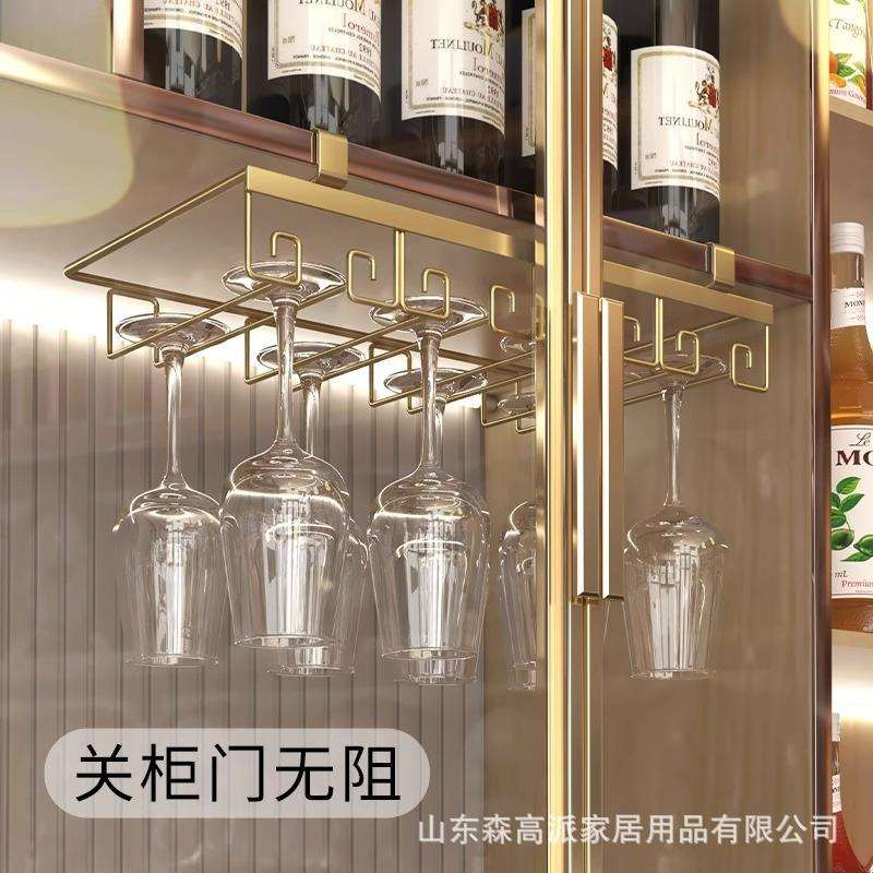 红酒杯架挂酒杯架悬挂倒挂红酒架子摆件红酒架高脚杯架酒柜置物架