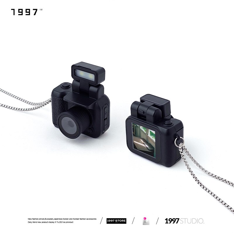 可以拍照的项链记录校园生活数码照相机高清卡片机CCD录像带屏幕