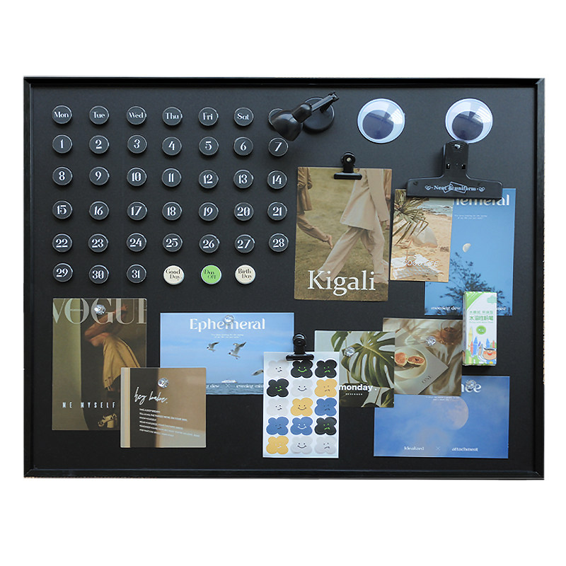 QINGDIN电表箱装饰画轻奢高级感2023DIY日历磁吸黑板电箱遮挡挂画