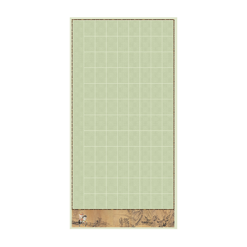 四尺整张宣纸书法专用纸半生半熟蜡染带格子宣纸28格56格书法作品