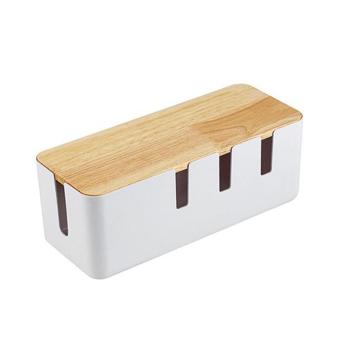 插排收纳盒插线板电源线充电器收纳神器桌面遮挡神器插座集线盒