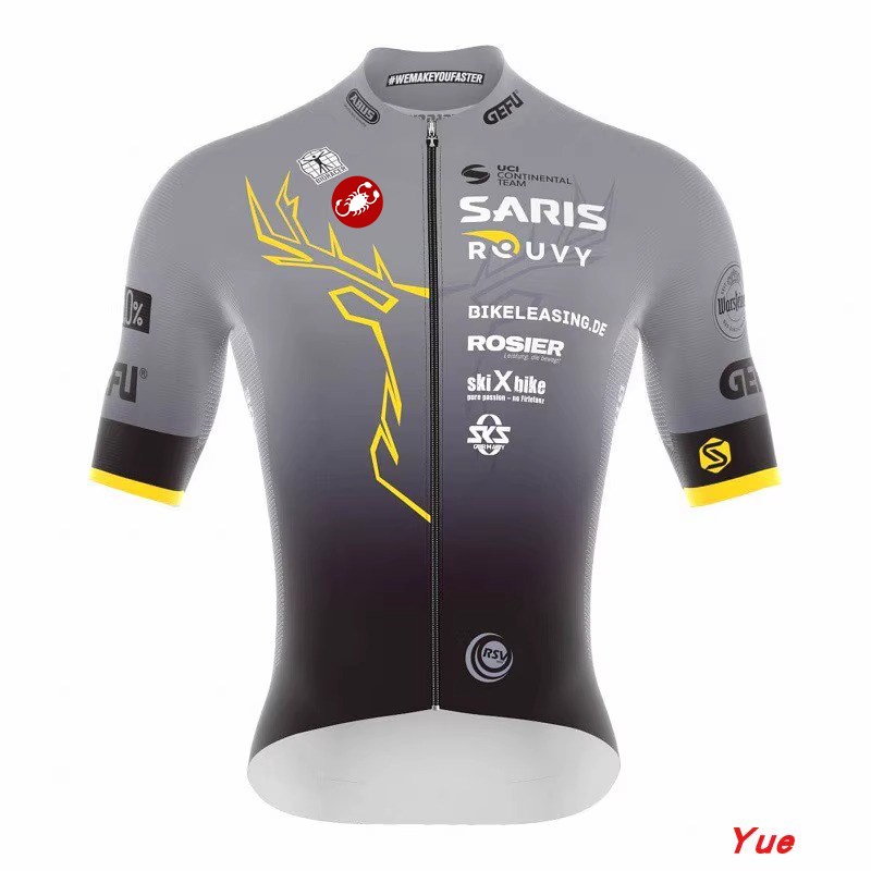 蝎子自行车夏季速干透气排汗骑行服套装公路车短上衣背带裤可定制