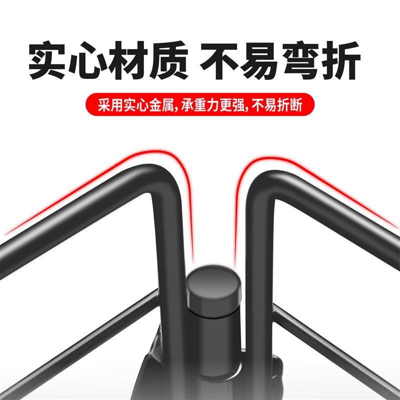 骑佰士电动车后货架可折叠外卖箱固定架摩托通用加粗实心尾箱支架