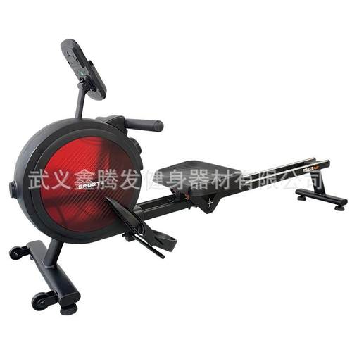 跨境外贸热卖健身器材划船机商用家用健身房磁控阻力调节风划船器