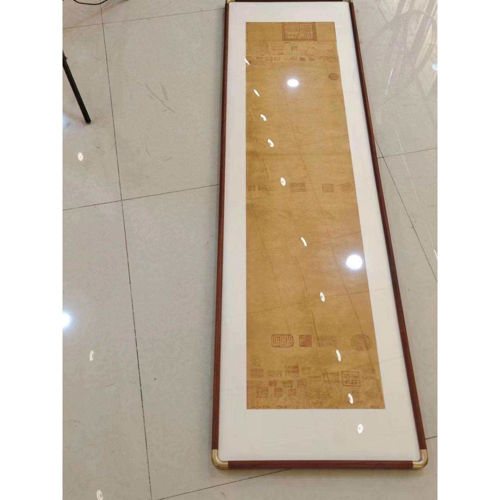 仿角细线条实木画框塑角框书法字画边框小明画框装裱明式画框