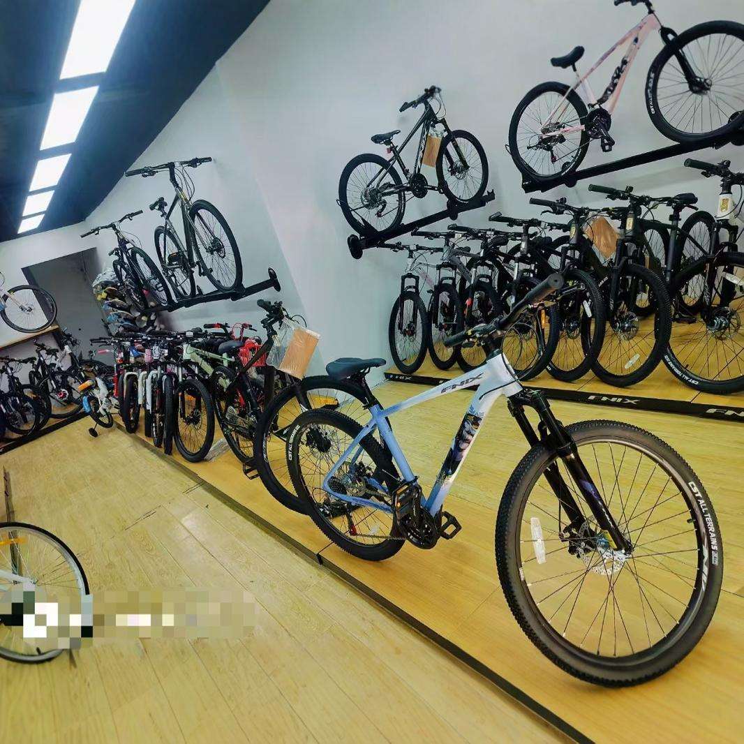 自行车展示台墙体展示架山地车公路车儿童车地台展台货架壁挂式