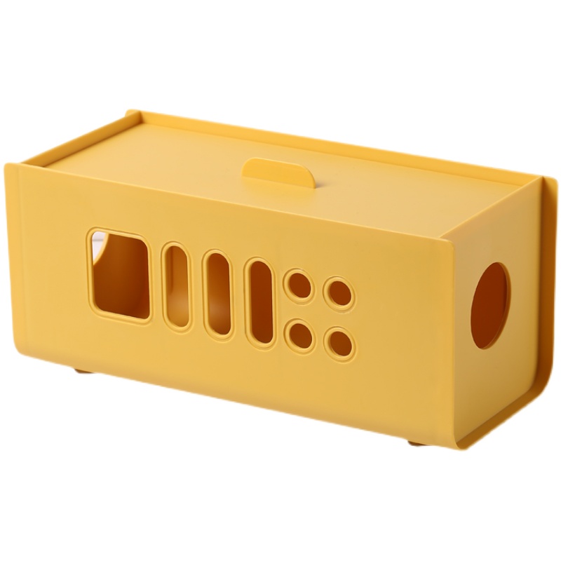 插排电源线收纳盒数据线电源插座遮挡盒桌面插线板充电器收纳神器