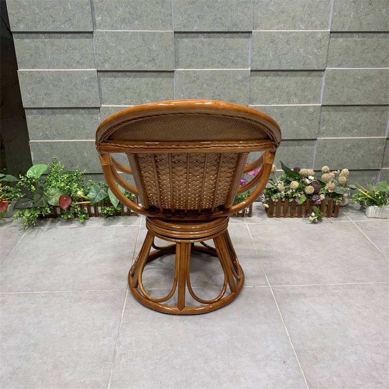 天然真藤椅三件套阳台休闲组合客厅室内单人靠背家用竹滕编茶桌椅