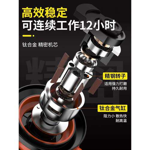 气动打磨机小型砂纸干磨机工业级高速5寸汽车打蜡抛光磨光气磨机