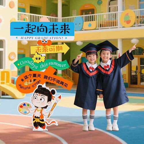 2025毕业季典礼幼儿园小学教室班级氛围场景布置拍照立牌板装饰