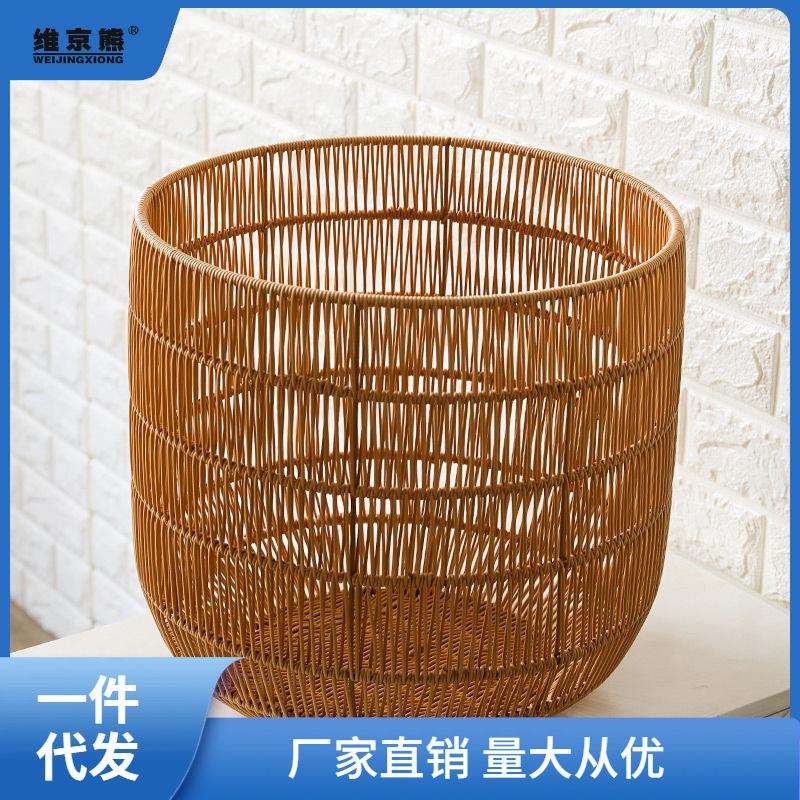 衣篓筐日式脏衣篓衣物筐卧室换洗衣服圆形收纳桶酒店洗衣篮子娜幽